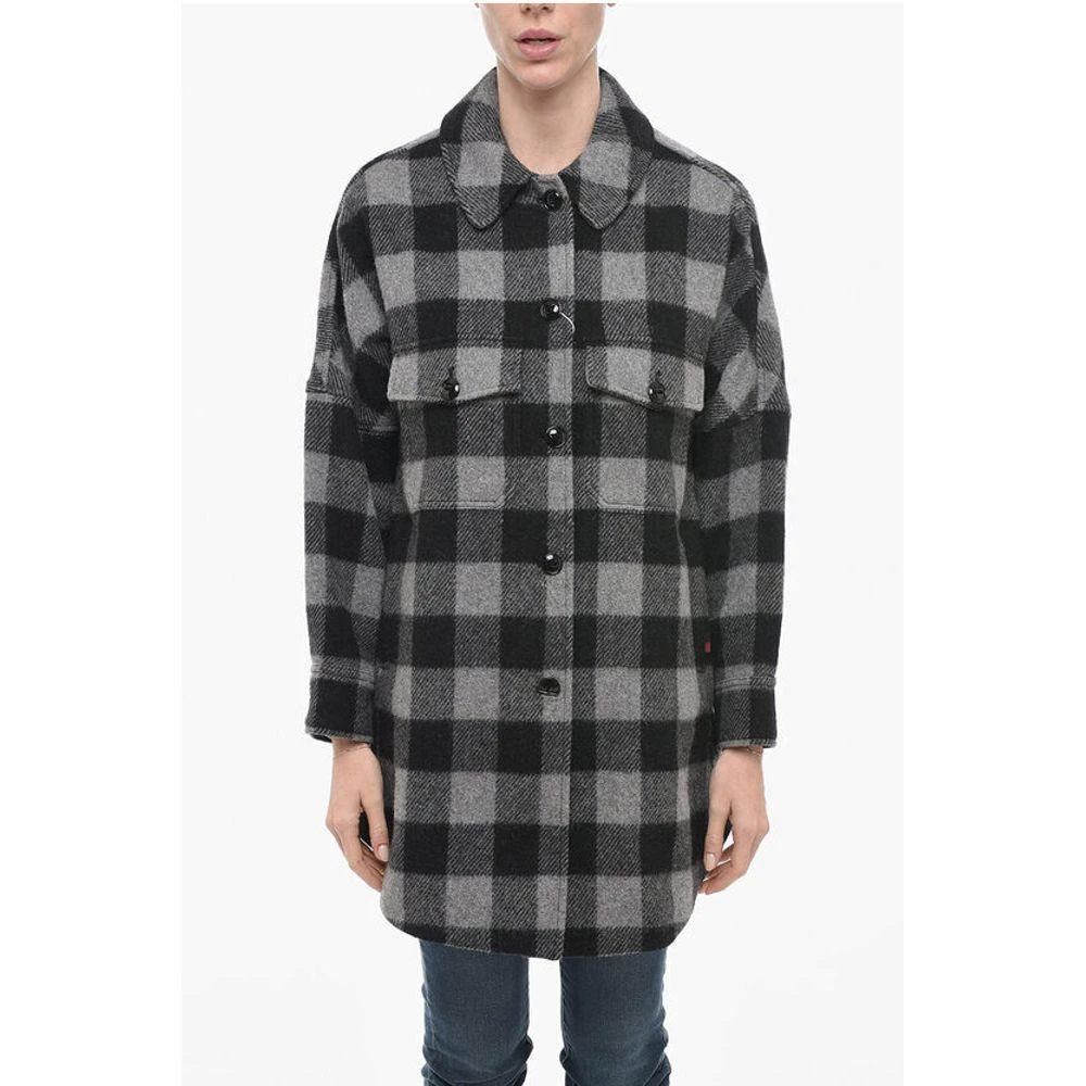 商品Woolrich|Wool Blend BUFFALO Women's Overshirt,价格¥3794,第1张图片