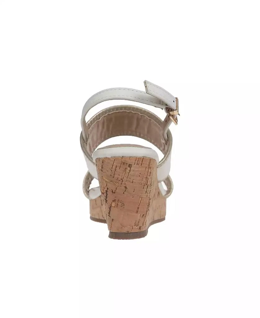 商品Vince Camuto|Big Girl's Casual Wedge with Shimmer Detail Binding Polyurethane Sandals,价格¥221,第5张图片详细描述