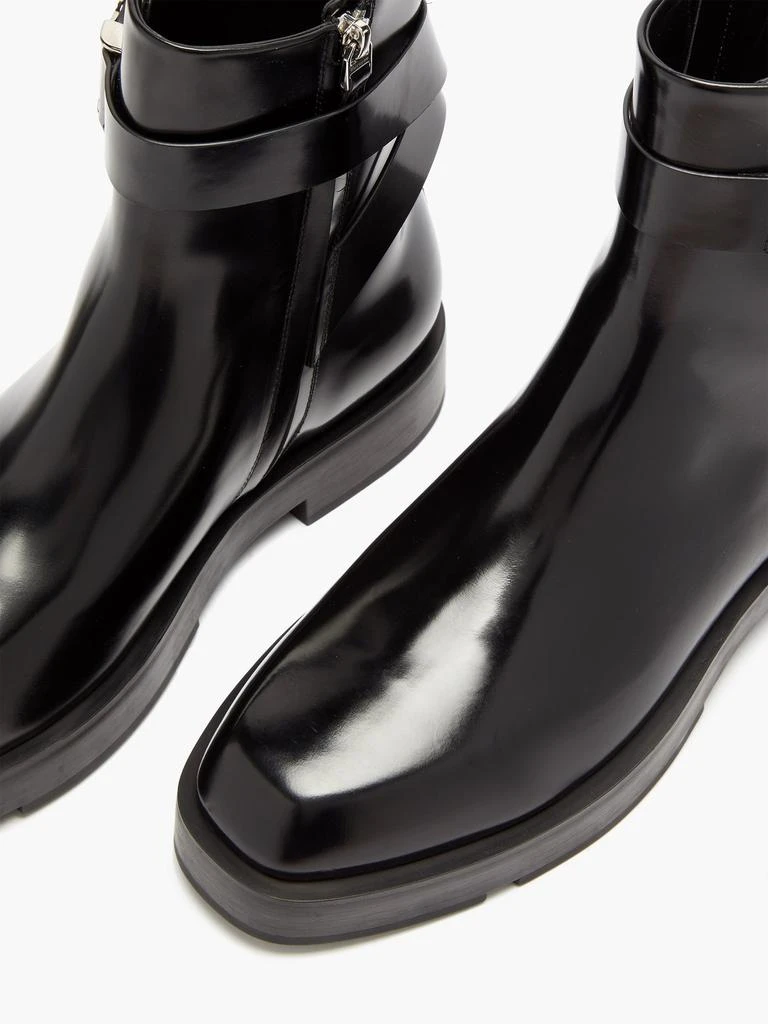 商品Givenchy|Square-toe leather ankle boots,价格¥7838,第3张图片详细描述