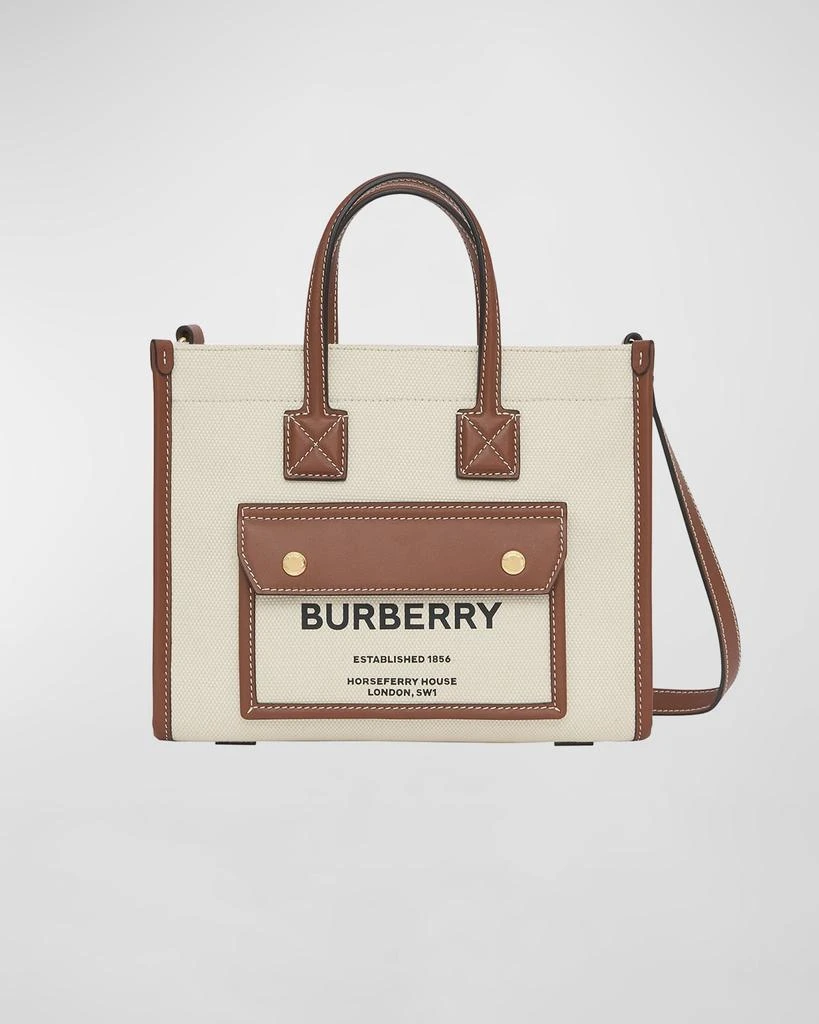 商品Burberry|Canvas Logo Top Handle Tote Bag,价格¥9765,第1张图片