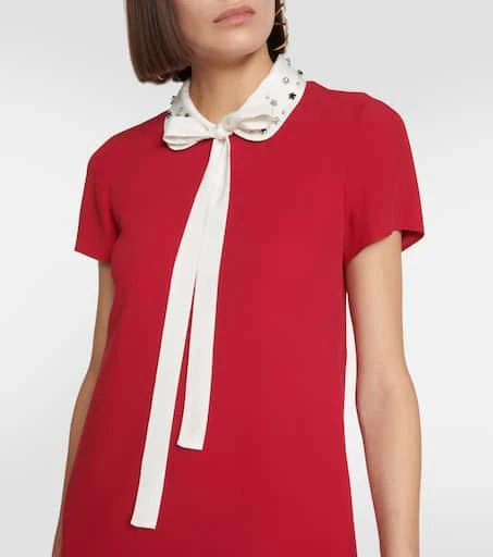 商品RED Valentino|刺绣绉纱迷你连衣裙,价格¥3784,第4张图片详细描述