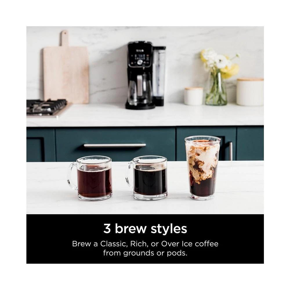 商品Ninja|CFP201 DualBrew Coffee Maker, Single-Serve, Compatible with K-Cup Pods, and Drip Coffee Maker,价格¥1500,第4张图片详细描述