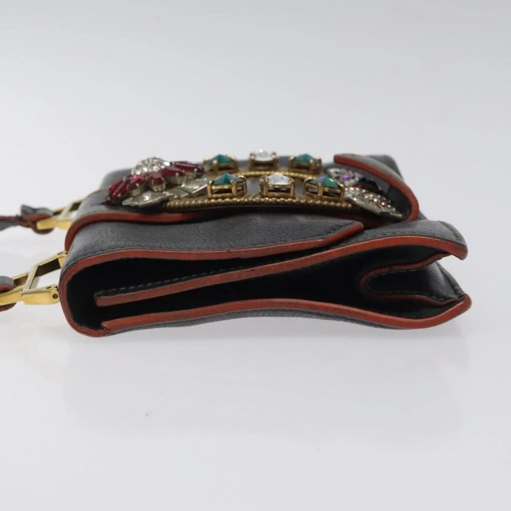 商品[二手商品] Miu Miu|Madras Leather Shoulder Bag (Pre-Owned),价格¥6796,第4张图片详细描述