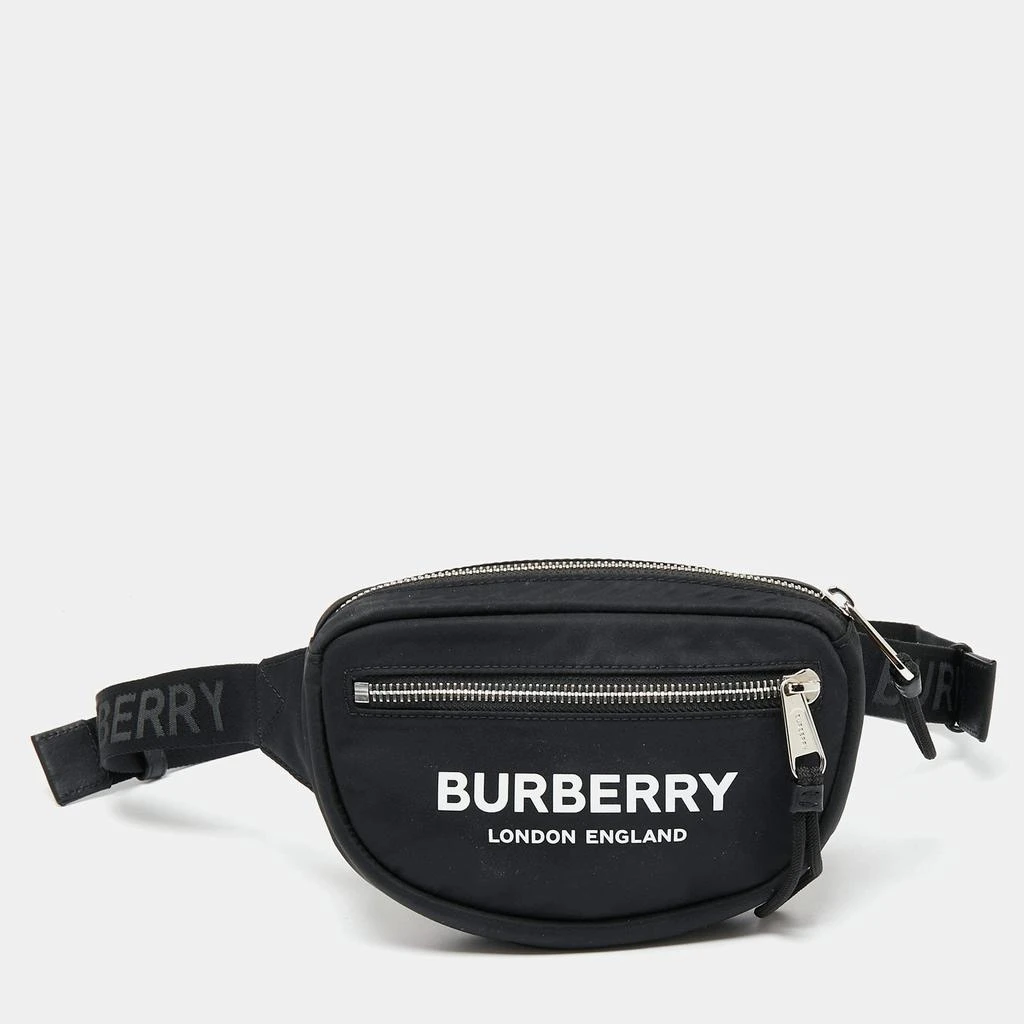 商品[二手商品] Burberry|Burberry Black Logo Print Nylon Cannon Bum Bag,价格¥3497,第1张图片