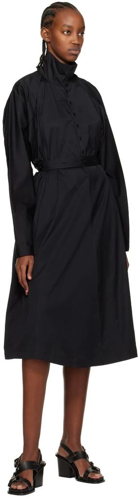 商品Lemaire|Black Tilted Midi Dress,价格¥2153,第4张图片详细描述