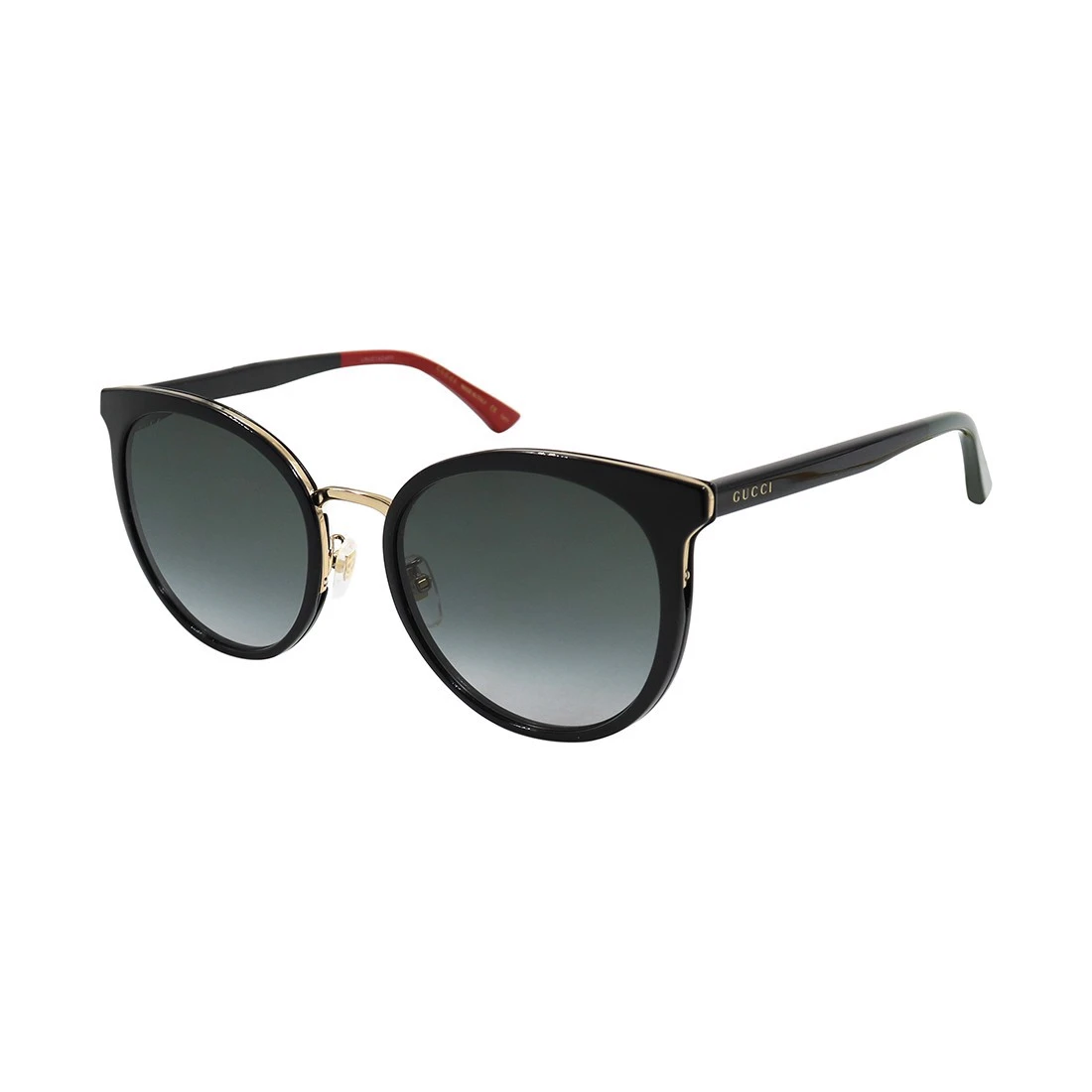 商品[国内直发] Gucci|GUCCI 黑色女士圆形太阳镜 GG0405SK-003,价格¥2310,第1张图片