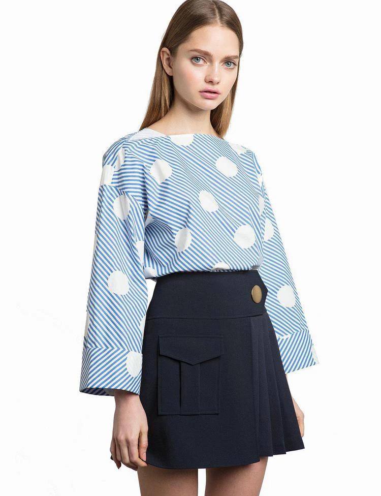 商品Pixie Market|Polka Dot Striped Top,价格¥440,第2张图片详细描述