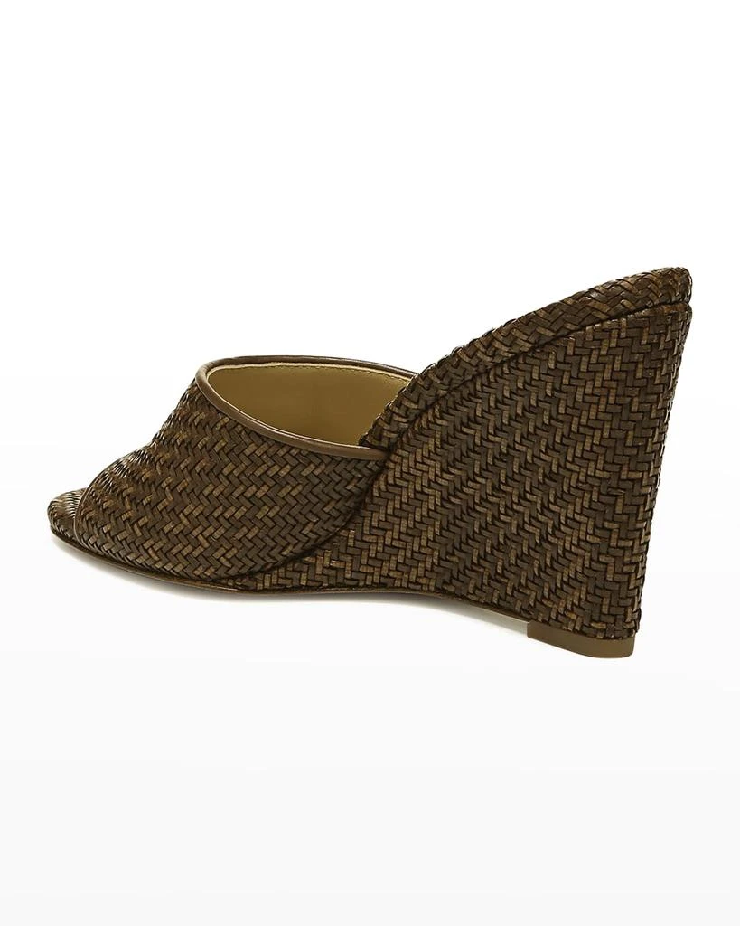 商品VERONICA BEARD|Dali Woven Leather Wedge Sandals,价格¥2711,第3张图片详细描述