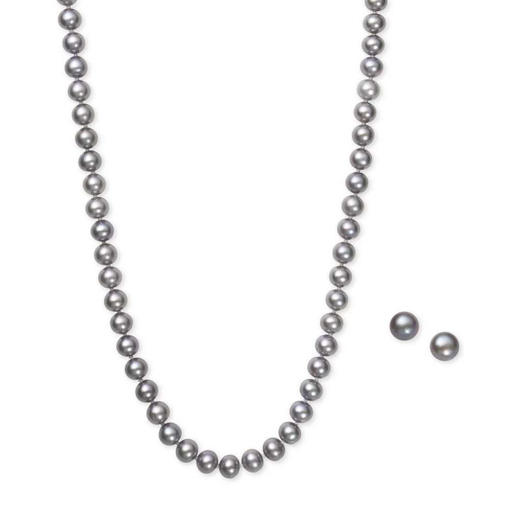 商品Macy's|银灰淡水珍珠套装,价格¥552,第1张图片