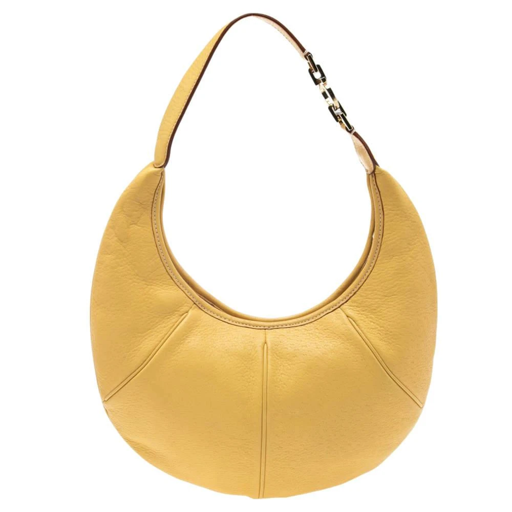 商品[二手商品] Salvatore Ferragamo|Salvatore Ferragamo Yellow Leather Hobo,价格¥1851,第1张图片