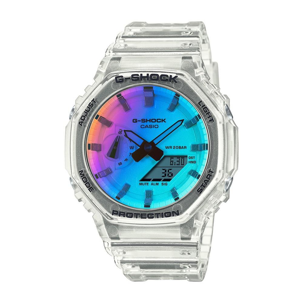 商品G-Shock|Men's White Resin Band Watch 45.4mm, GA2100SRS-7A,价格¥959,第1张图片