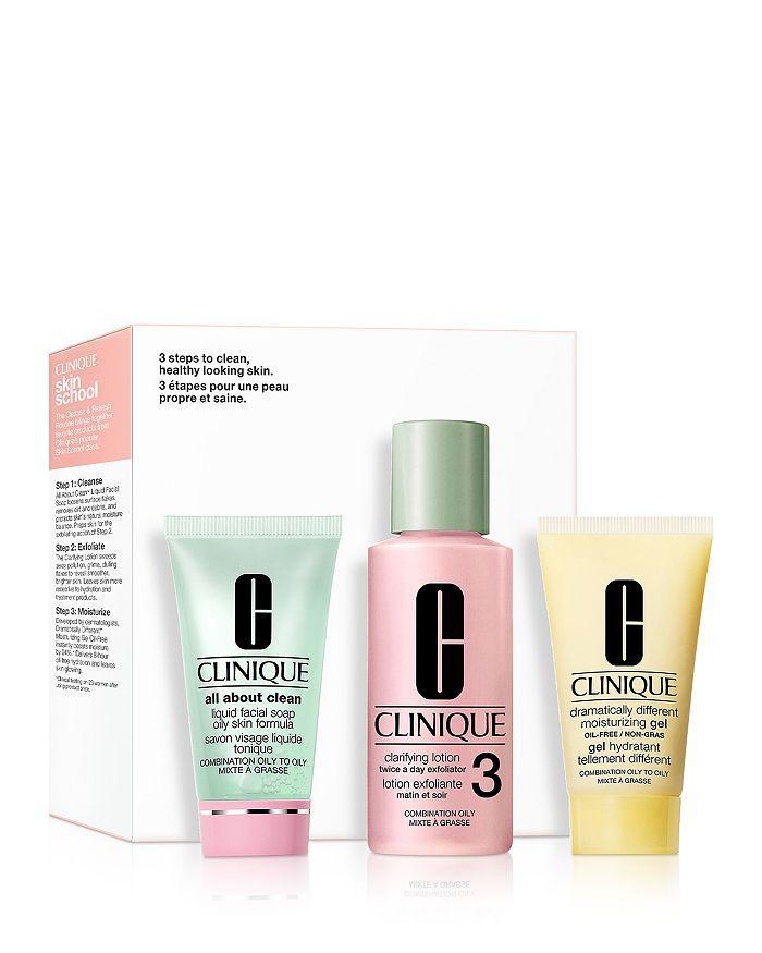 商品Clinique|Skin School Supplies Cleanser Refresher Course Set - Combination Oily,价格¥134,第1张图片