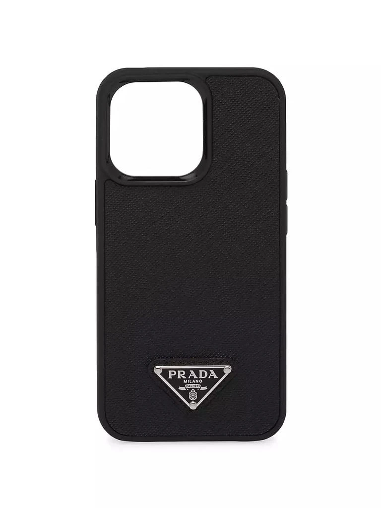 商品Prada|Saffiano Leather Iphone 13 Pro Cover,价格¥3148,第1张图片