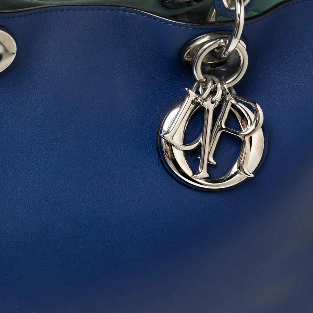 Dior Navy Blue Leather Large Diorissimo Shopper Tote 商品