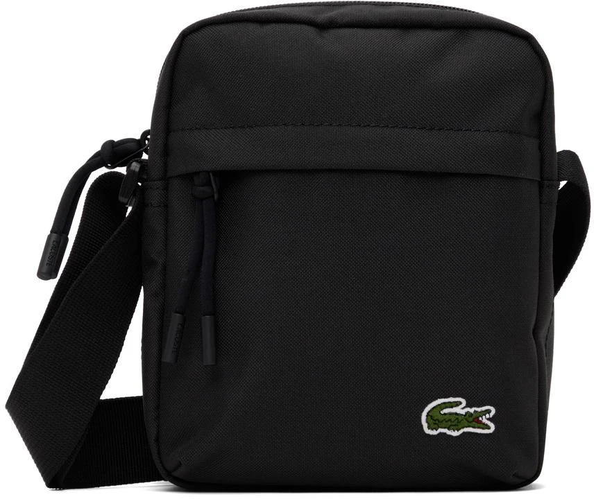 商品Lacoste|Black Zip Crossover Messenger Bag,价格¥544,第1张图片