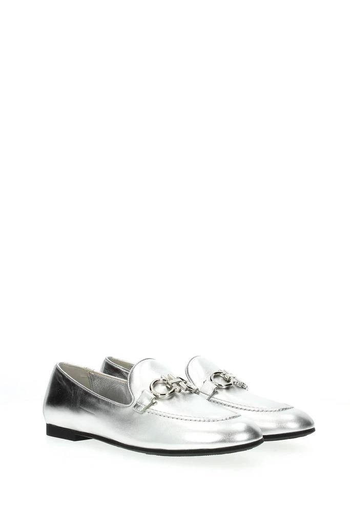 商品Salvatore Ferragamo|Loafers Leather Silver,价格¥1658,第2张图片详细描述