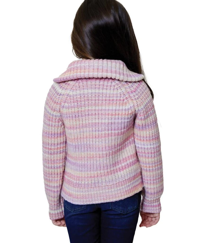 商品Design History|Little Girls Sweater In Pink Lilac Combo,价格¥324,第2张图片详细描述