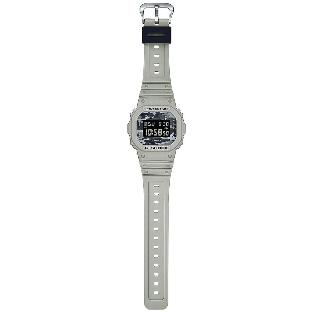 商品G-Shock|Men's Digital Khaki Resin Strap Watch 43mm DW5600CA-8,价格¥557,第3张图片详细描述