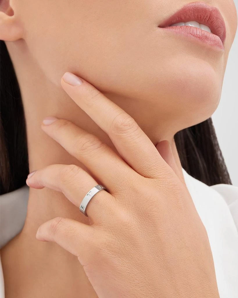 商品BVLGARI|BULGARI Plain Band Ring in 18K White Gold,价格¥10931,第2张图片详细描述