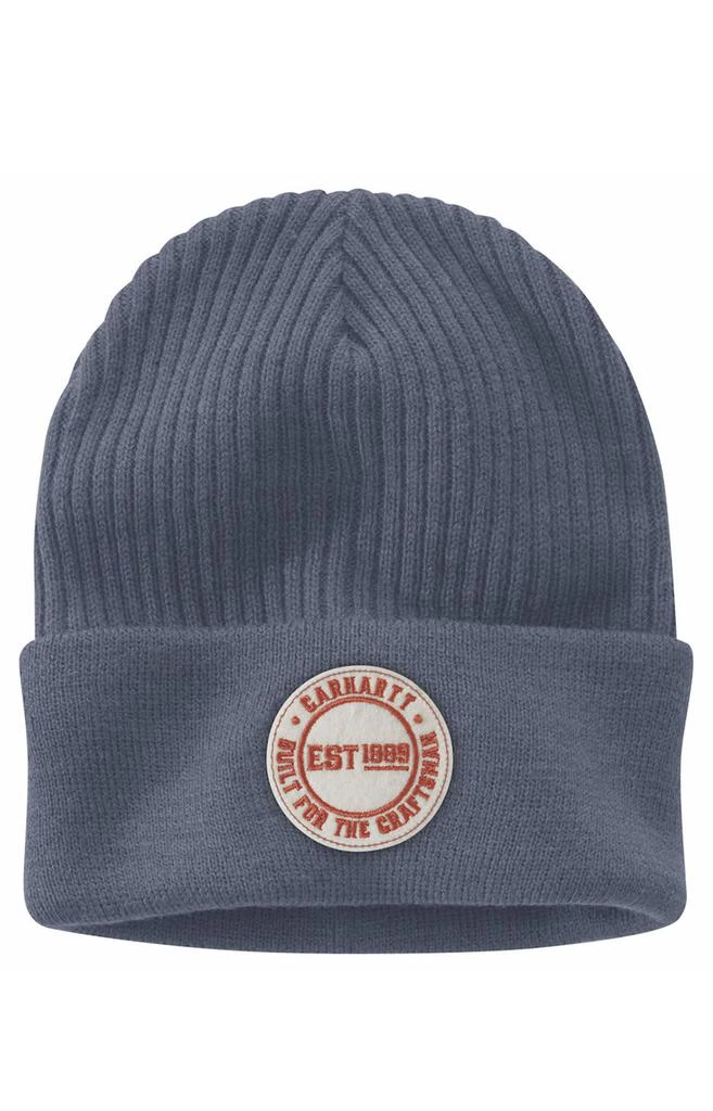 商品Carhartt|(104878) Knit Cuffed Craftsman Beanie - Folkstone Gray,价格¥82,第1张图片