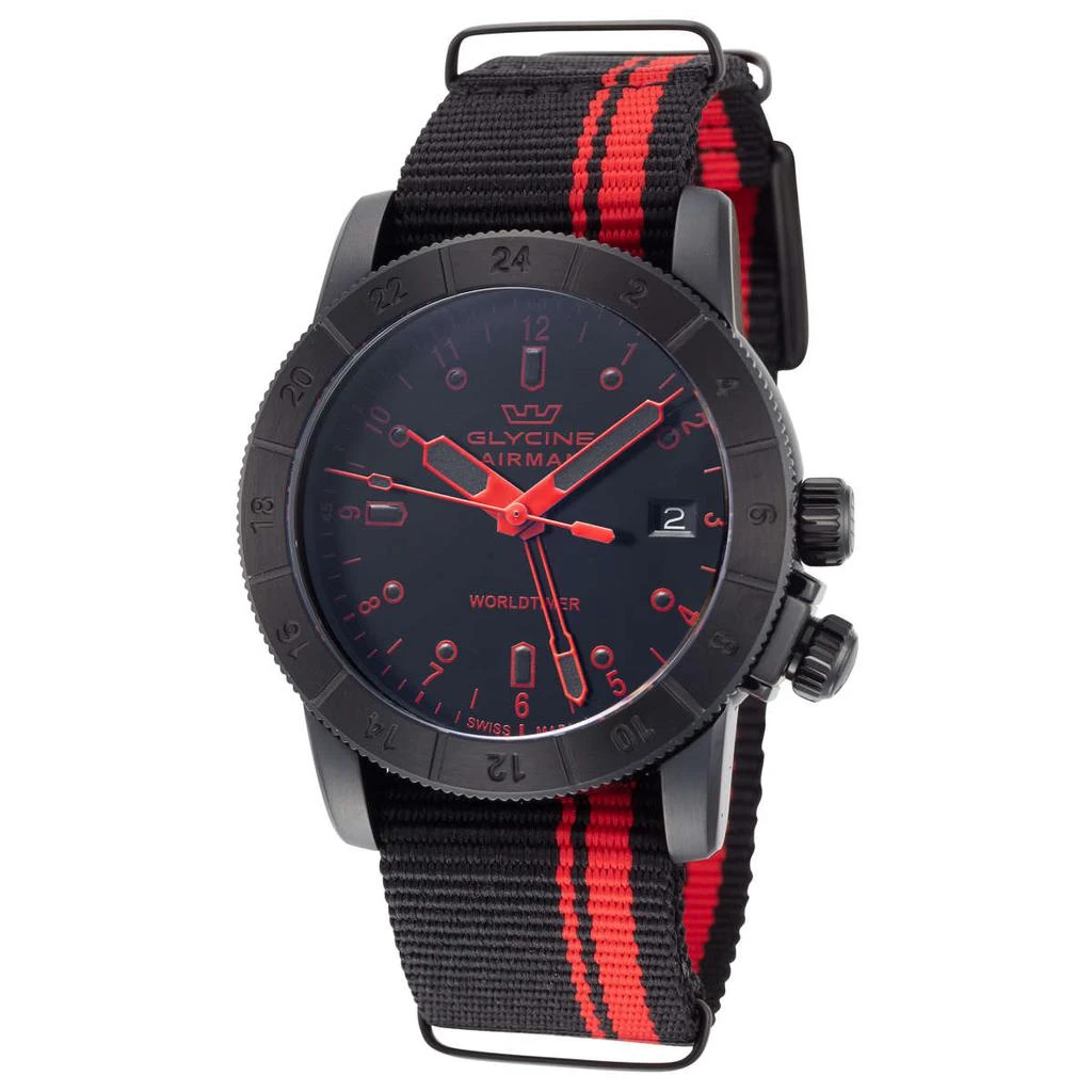 商品Glycine|Glycine Airman Worldtimer Men's Watch,价格¥1065,第1张图片