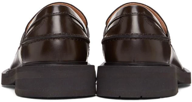 商品Bottega Veneta|Brown Rubber Sole Loafers,价格¥6408,第4张图片详细描述