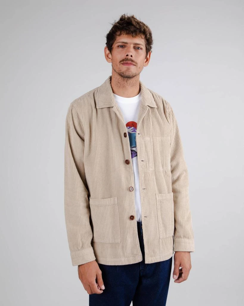 商品Brava Fabrics|Corduroy Overshirt Ecru,价格¥1128,第1张图片