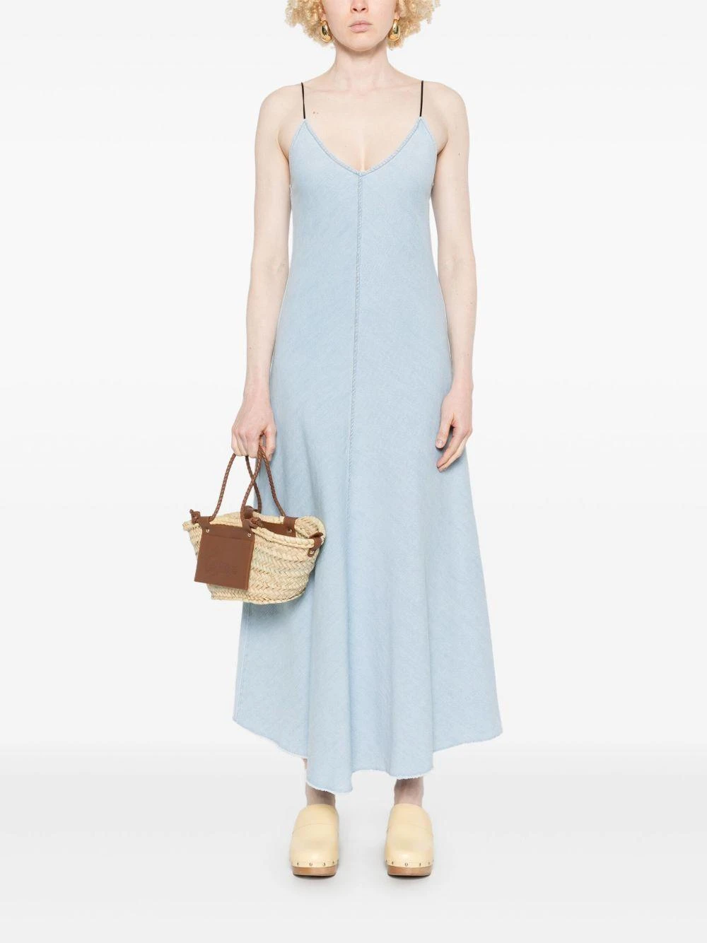 商品FORTE_FORTE|FORTE_FORTE 女士连衣裙 13549MYDRESS5048 浅蓝色,价格¥2560,第5张图片详细描述