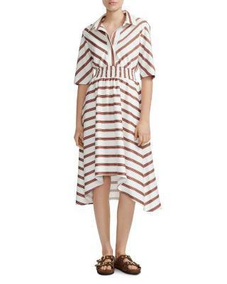 商品Maje|Romala Striped Shirt Dress,价格¥1231,第1张图片