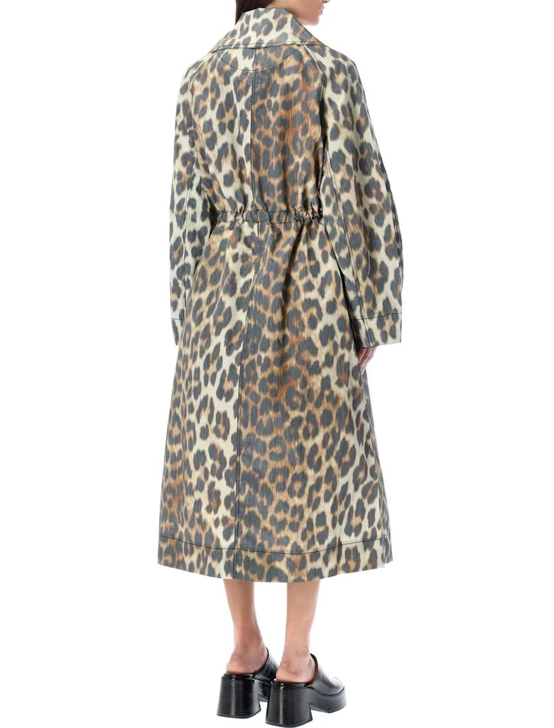 商品Ganni|Ganni Leopard Trench,价格¥3211,第3张图片详细描述