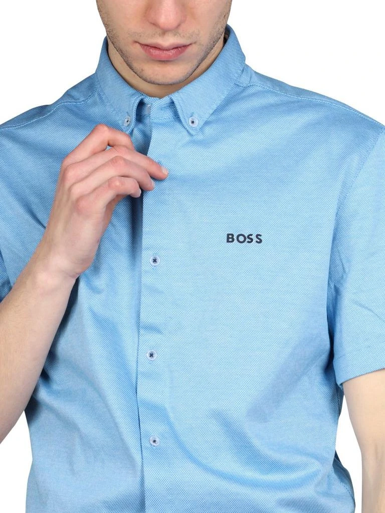 商品Hugo Boss|Boss Hugo Boss Logo Embroidered Short-Sleevd Shirt,价格¥432,第4张图片详细描述