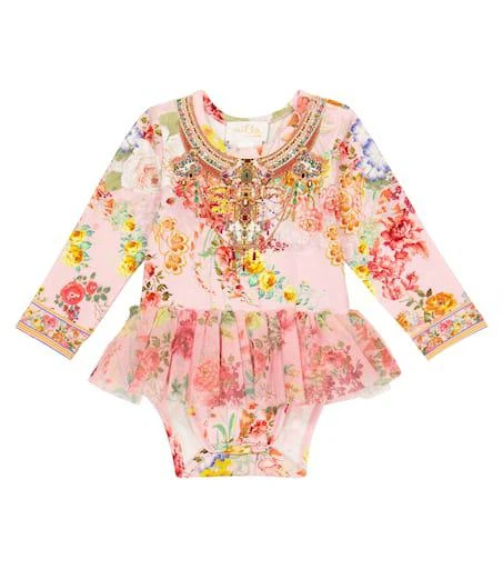 商品Camilla|婴幼儿 — 花卉棉质混纺连体紧身衣,价格¥478,第1张图片