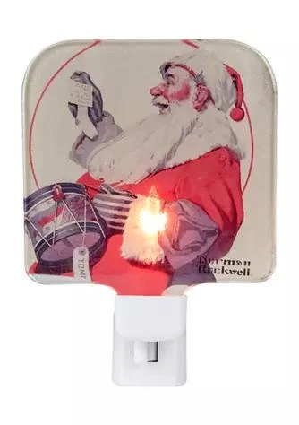 商品Northlight|6Inch Norman Rockwell A Drum For Tommy Glass Christmas Night Light,价格¥256,第1张图片