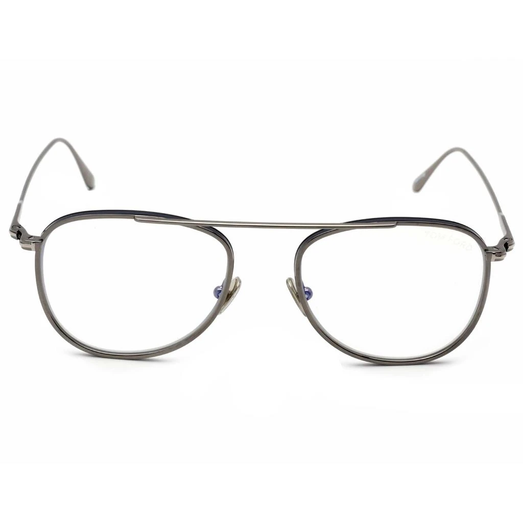 商品Tom Ford|Tom Ford Men's Eyeglasses - Shiny Dark Ruthenium Pilot Metal Frame | FT5691-B 012,价格¥726,第2张图片详细描述