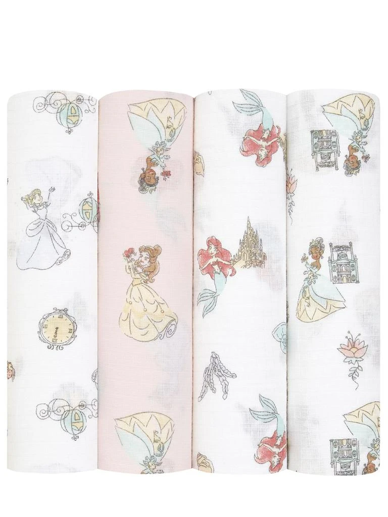 商品aden + anais|Set Of 4 Disney Cotton Muslin Swaddles,价格¥193,第1张图片