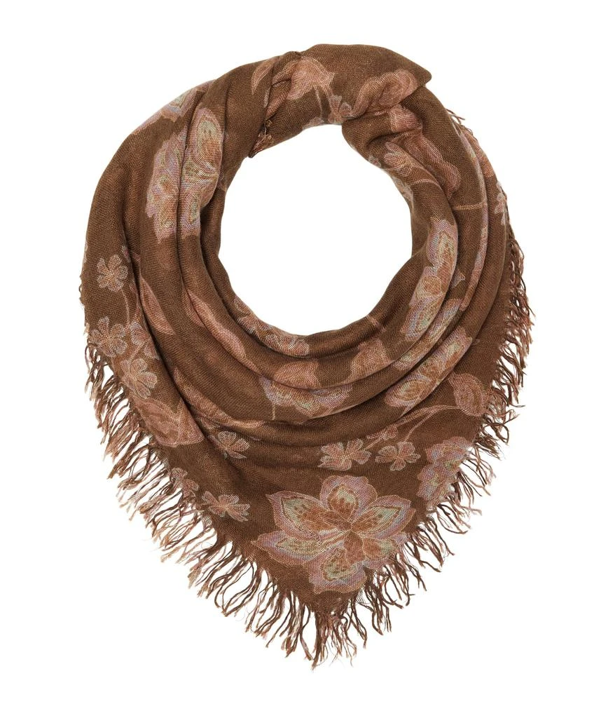 商品Chan Luu|Cashmere and Silk Batik Floral Wrap Scarf,价格¥735,第1张图片