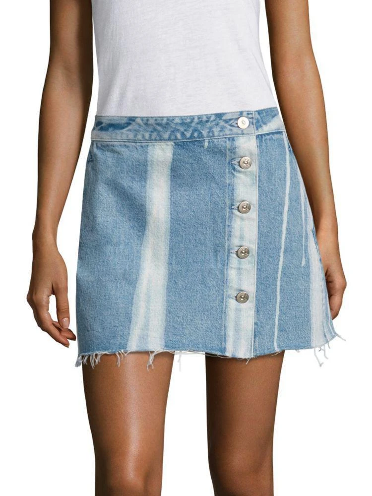 商品3 X 1|Higher Ground Distressed Denim Mini Skirt,价格¥436,第1张图片