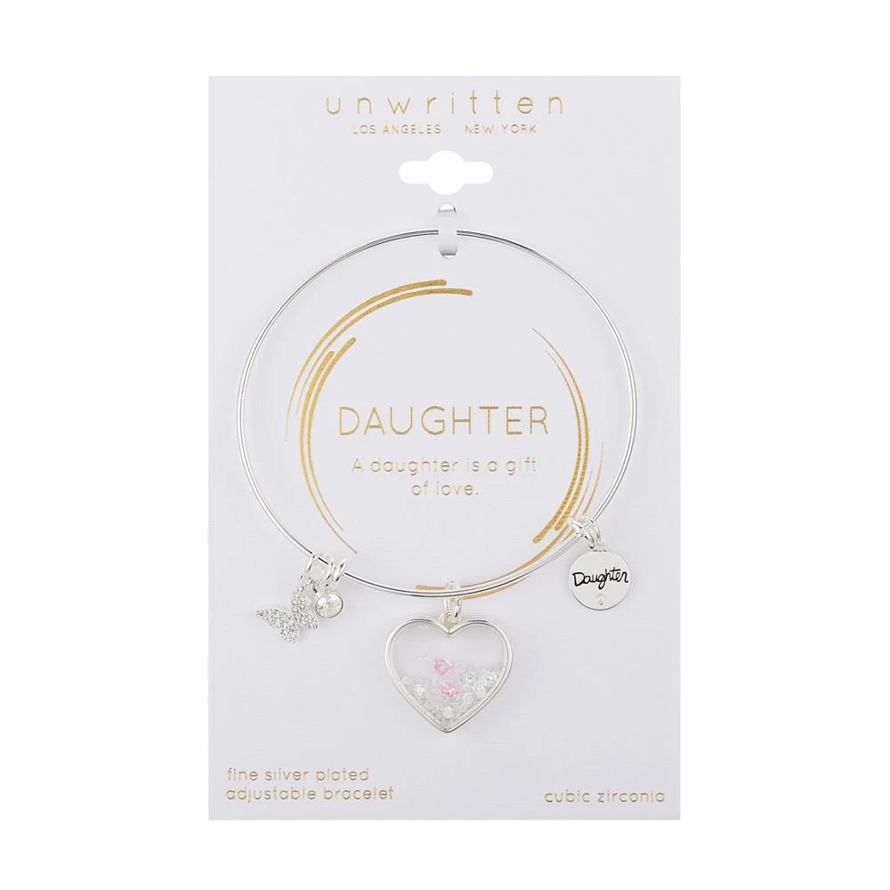 商品Unwritten|Fine Silver-Plated Shaker "Daughter" Multi Charm Bangle Bracelet,价格¥168,第2张图片详细描述