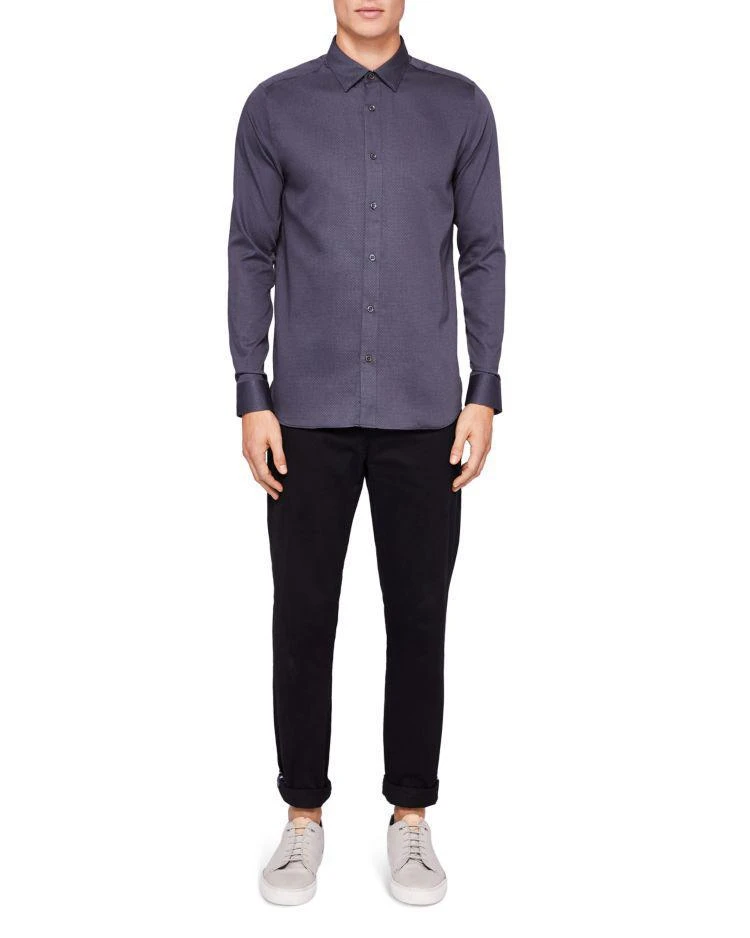 商品Ted Baker London|Strazbo Tonal Print Regular Fit Button-Down Shirt,价格¥800,第4张图片详细描述