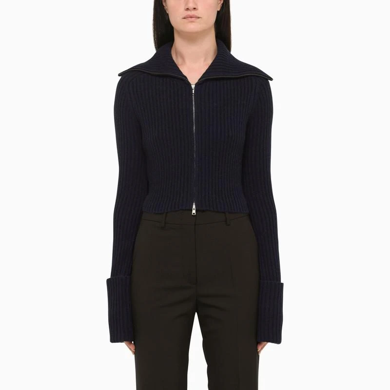 商品Max Mara|Blue wool and cashmere knit cardigan,价格¥1208,第1张图片