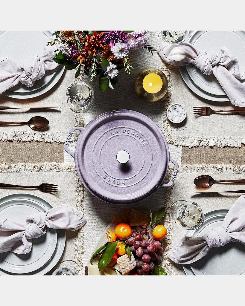 商品Staub|Cast Iron 5.5 Qt. Round Cocotte, Lilac,价格¥3057,第3张图片详细描述