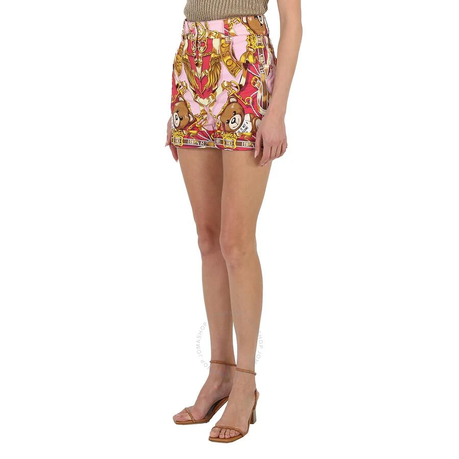 商品Moschino|Ladies Fantasia Rosa Teddy Scarf High-waisted Shorts,价格¥1379,第2张图片详细描述