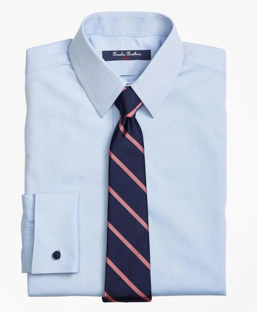 商品Brooks Brothers|Boys Non-Iron Supima® Pinpoint Cotton French Cuff Dress Shirt,价格¥343,第1张图片