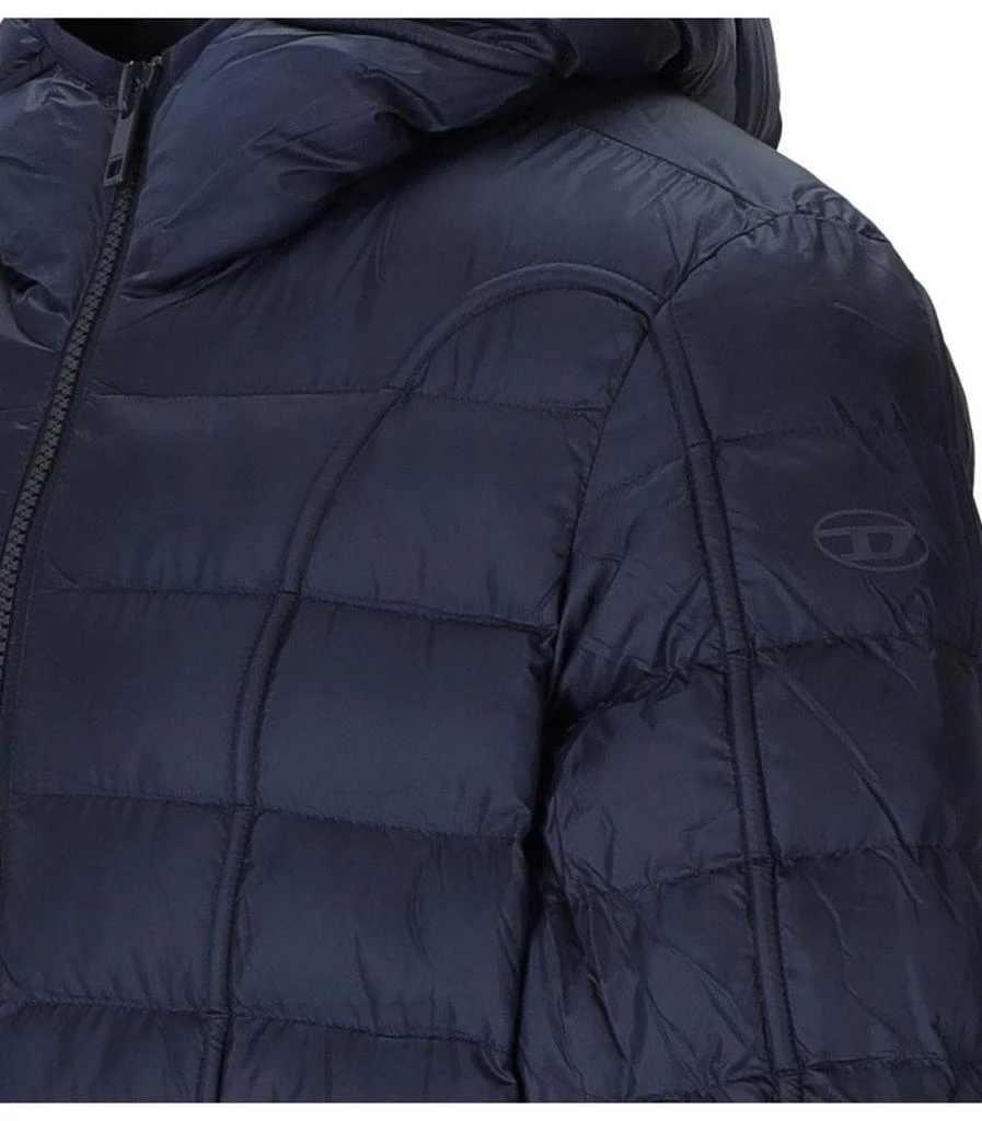 商品Diesel|Diesel  W-Scottys Blue Hooded Padded Jacket,价格¥1635,第4张图片详细描述