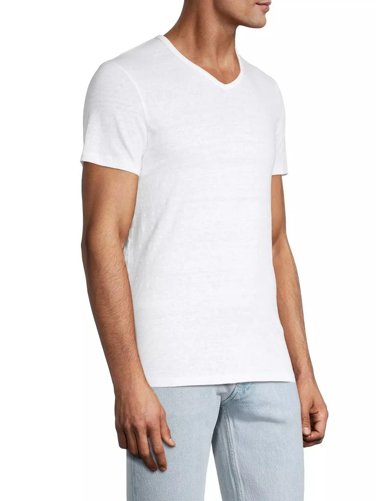 商品MAJESTIC FILATURES|Stretch Linen V-Neck Tee,价格¥706,第4张图片详细描述