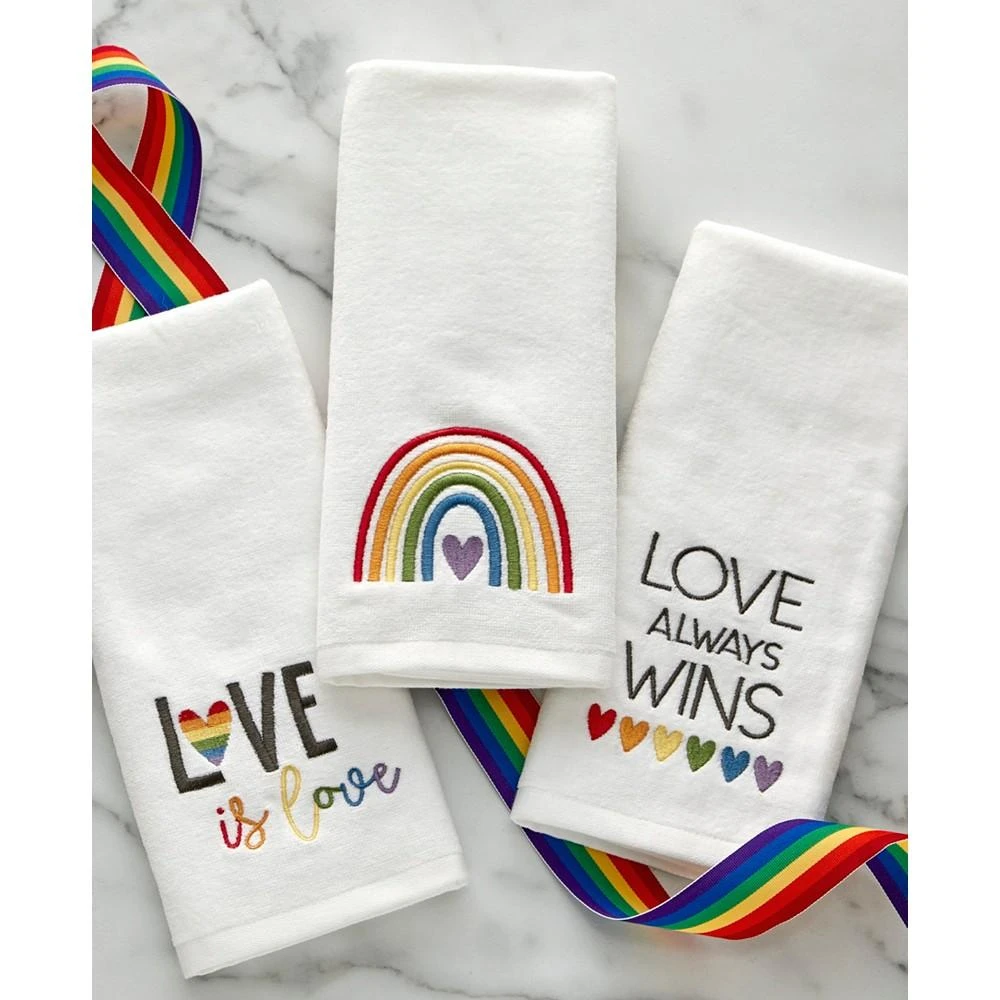 商品SKL Home|Love is Love Cotton 2 Piece Hand Towel Set, 25" x 16",价格¥240,第4张图片详细描述