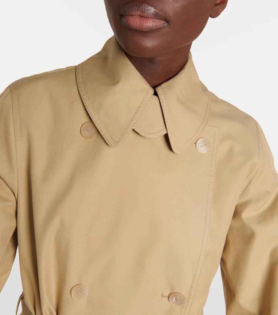 商品Loewe|Double-breasted cotton trench coat,价格¥24358,第4张图片详细描述