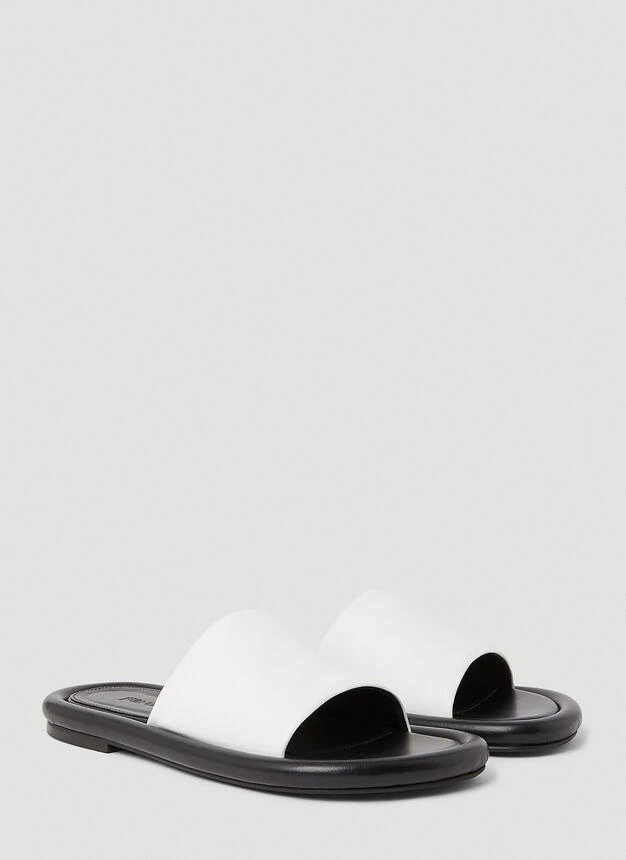 商品JW Anderson|Bumper Flat Sandals in White,价格¥1823,第2张图片详细描述