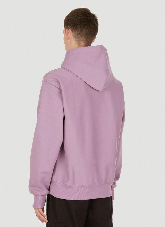 商品STUSSY|Logo Embroidery Hooded Sweatshirt in Purple,价格¥926,第6张图片详细描述