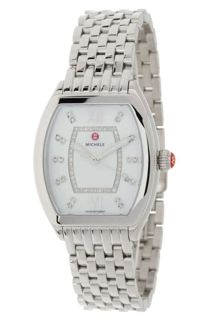 商品Michele|Women's Releve Diamond Bracelet Watch, 31mm x 40mm - 0.19 ctw,价格¥8649,第4张图片详细描述